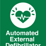 A4 AED Sign