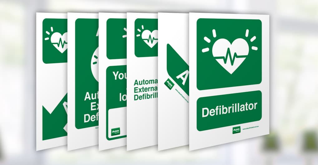 Defibrillator Signs Print Posters & Location Signs Alsco First Aid
