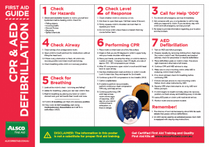 First Aid Guide CPR and AED Defibrillation
