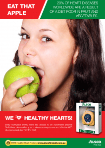 Heart Health Poster: Eat that Apple