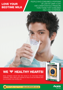 Healthy Heart Poster: Love your bed time milk
