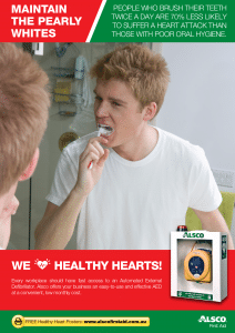 Heart Health Poster: Poor Oral Hygiene