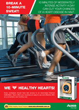 Healthy Heart Poster: Break the 10-Minute Sweat